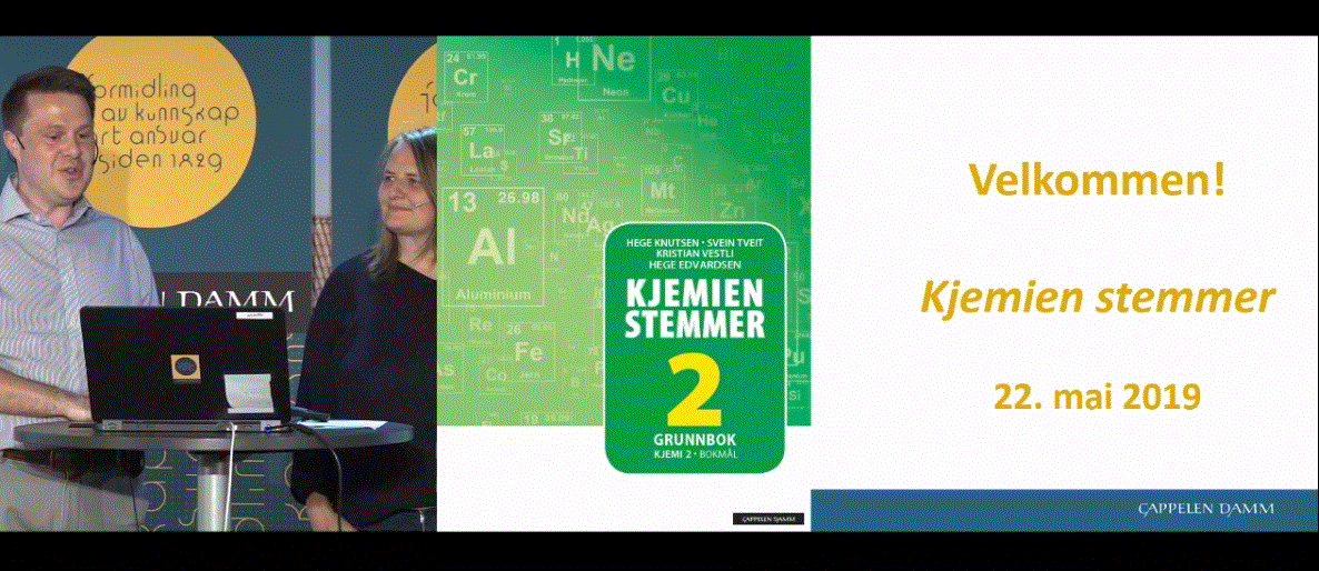 Forfattere kjemien stemmer kjemi 1 og kjemi 2, Cappelen Damm 