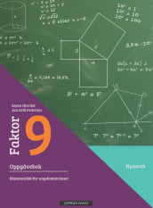 Faktor 9 Oppgåvebok av Espen Hjardar (Innbundet)