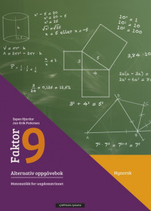 Faktor 9 Alternativ oppgåvebok av Espen Hjardar og Jan-Erik Pedersen (Heftet)