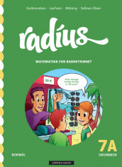 Radius 7A Grunnbok Brettbok av Jan Erik Gulbrandsen, Randi Løchsen, Kristin Måleng og Vibeke Saltnes Olsen (Nettsted)
