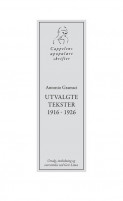 Omslag - Antonio Gramsci. Utvalgte tekster 1916 - 1926