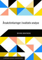 Årsaksforklaringer i kvalitativ analyse av Øivind Bratberg (Heftet)