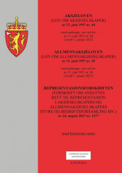 Omslag - Aksjeloven, allmennaksjeloven og representasjonsforskriften