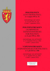 Omslag - Politiloven m/politiinstruksen og våpeninstruksen
