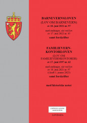 Barnevernsloven m/forskrifter og lov om familievernkontorer m/forskrifter (Heftet)