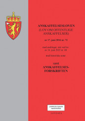 Omslag - Lov om offentlige anskaffelser (anskaffelsesloven) m/forskrift