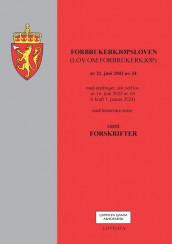 Omslag - Forbrukerkjøpsloven (lov om forbrukerkjøp) m/forskrifter