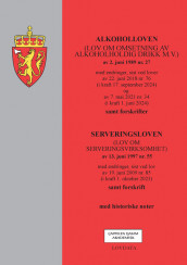 Omslag - Alkoholloven m/forskrifter og serveringsloven m/forskrift