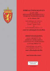 Omslag - Forvaltningsloven m/forskrift og offentleglova m/forskrift