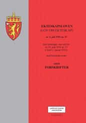 Omslag - Ekteskapsloven (lov om ekteskap) m/forskrifter