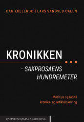 Omslag - Kronikken – sakprosaens hundremeter