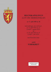 Omslag - Regnskapsloven (lov om årsregnskap) m/forskrift
