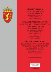 Omslag - Straffeloven, straffeprosessloven og påtaleinstruksen (samleutgave)