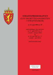 Omslag - Straffeprosessloven (lov om rettergangsmåten i straffesaker)