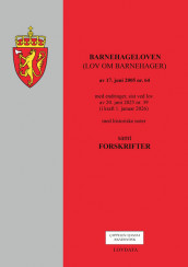 Omslag - Barnehageloven (lov om barnehager) m/forskrifter