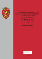 Omslag - Straffeprosessloven (lov om rettergangsmåten i straffesaker)