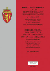 Omslag - Forvaltningsloven m/forskrift og offentleglova m/forskrift