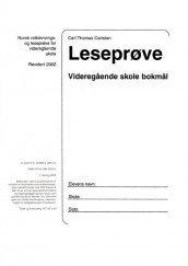 Leseprøve videregående skole bokmål av Carl Thomas Carlsten (Heftet)